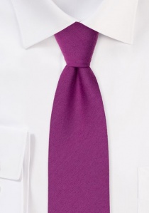 Cravate homme unie surface chinée rose