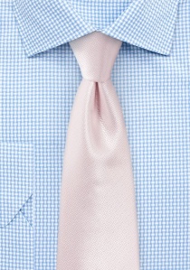 Cravate d'affaires structure unie blush-rose
