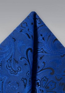 Serviette de cavalier, motif paisley, bleu