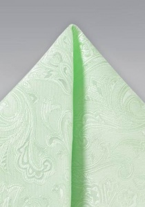 Ziertuch lebensfrohes Paisleymotiv blassgrün
