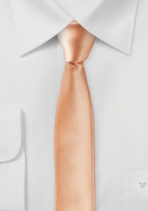 Cravate homme extra-étroite abricot