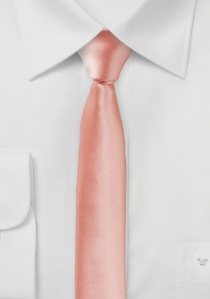Cravate extra-fine rose