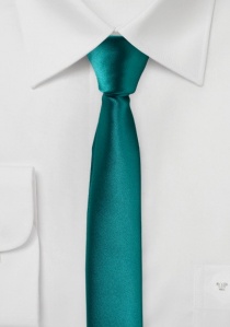 Cravate homme extra-étroite bleu-vert
