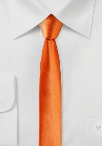 Cravate extra-fine pour hommes orange