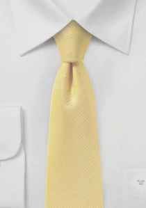 Cravate à rayures jaune clair