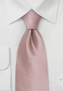 Cravate enfant unie rose dragée