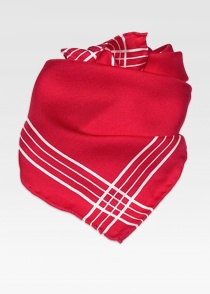 Foulard rouge à rayures