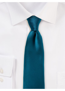 Cravate en soie business lustre élégant turquoise