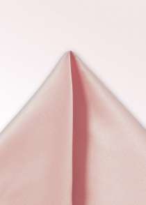 Pochette de soie unie blush-rose