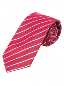 Cravate rayée blanc rouge
