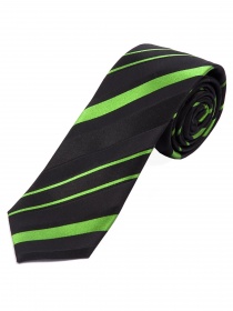 Cravate lignes vert noir profond
