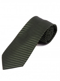 Cravate lignes noir d'encre brun-vert