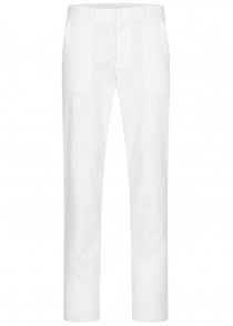 Pantalon blanc de style cargo pour hommes