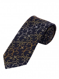 Cravate extra-étroite pour hommes, dessin floral