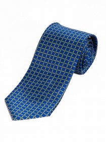 Cravate homme discrète surface résille bleu royal