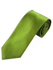 Cravate en satin soie monochrome vert pâle