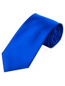 Cravate en satin soie unie bleu royal