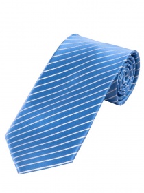 Cravate homme lignes fines bleu et blanc