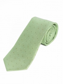 Cravate à pois vert pâle