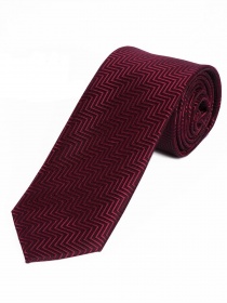 Cravate étroite pour hommes bordeaux Décor