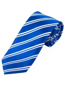Cravate rayée homme bleu blanc