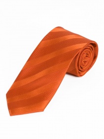 Cravate monochrome ligne-structure cuivre-orange