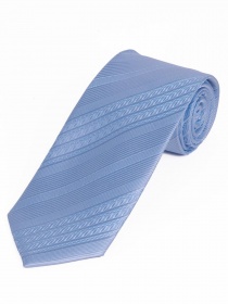 Cravate monochrome à rayures bleu clair