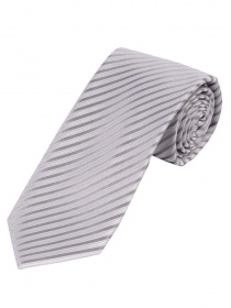 Cravate monochrome ligne-structure argentée