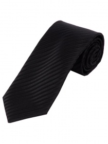 Cravate unie à structure de lignes noire