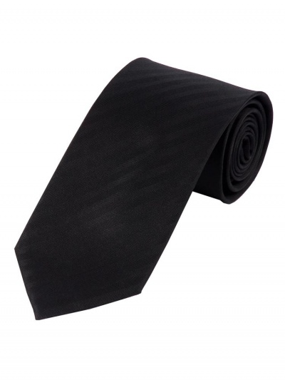 Cravate homme monochrome ligne-structure noir