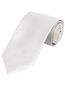 Cravate unie surface des lignes blanc perle