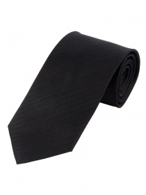 Cravate homme unie surface des lignes noir d'encre