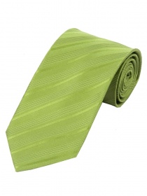 Cravate monochrome à rayures vert pâle