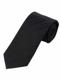 Cravate pour homme unie surface des lignes noir