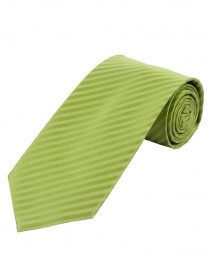 Cravate unie rayée verte