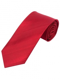 Cravate homme unie à rayures rouge