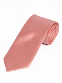 Cravate étroite unie surface de lignes roses