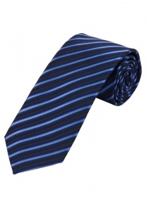Cravate à rayures bleu clair et bleu marine