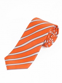 Cravate d'affaires à rayures élégantes orange