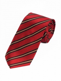 Cravate à rayures rouges et noires, cuivre et