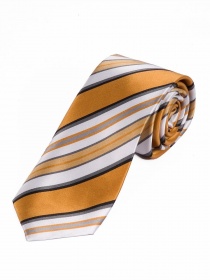 Cravate d'affaires élégante à rayures jaune