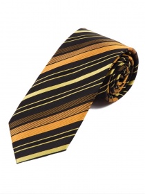 Cravate design rayures dynamiques noir nuit cuivre
