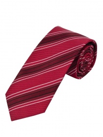 Cravate parfaite design rayures rouge blanc noir