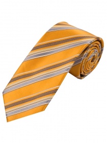 Cravate optimale à rayures orange argent beige