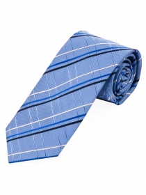 Cravate d'affaires à carreaux cultivés bleu