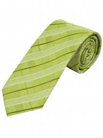 Cravate homme à carreaux élégante vert clair perle