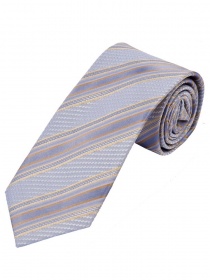 Cravate d'affaires motif structuré rayures gris