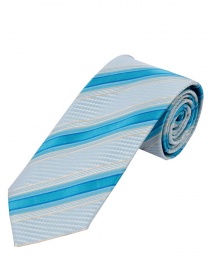 Cravate motif structuré lignes bleu glacier