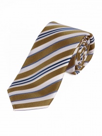 Cravate d'affaires élégant motif à rayures sable