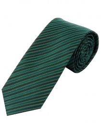 Cravate d'affaires à rayures vert foncé et noir